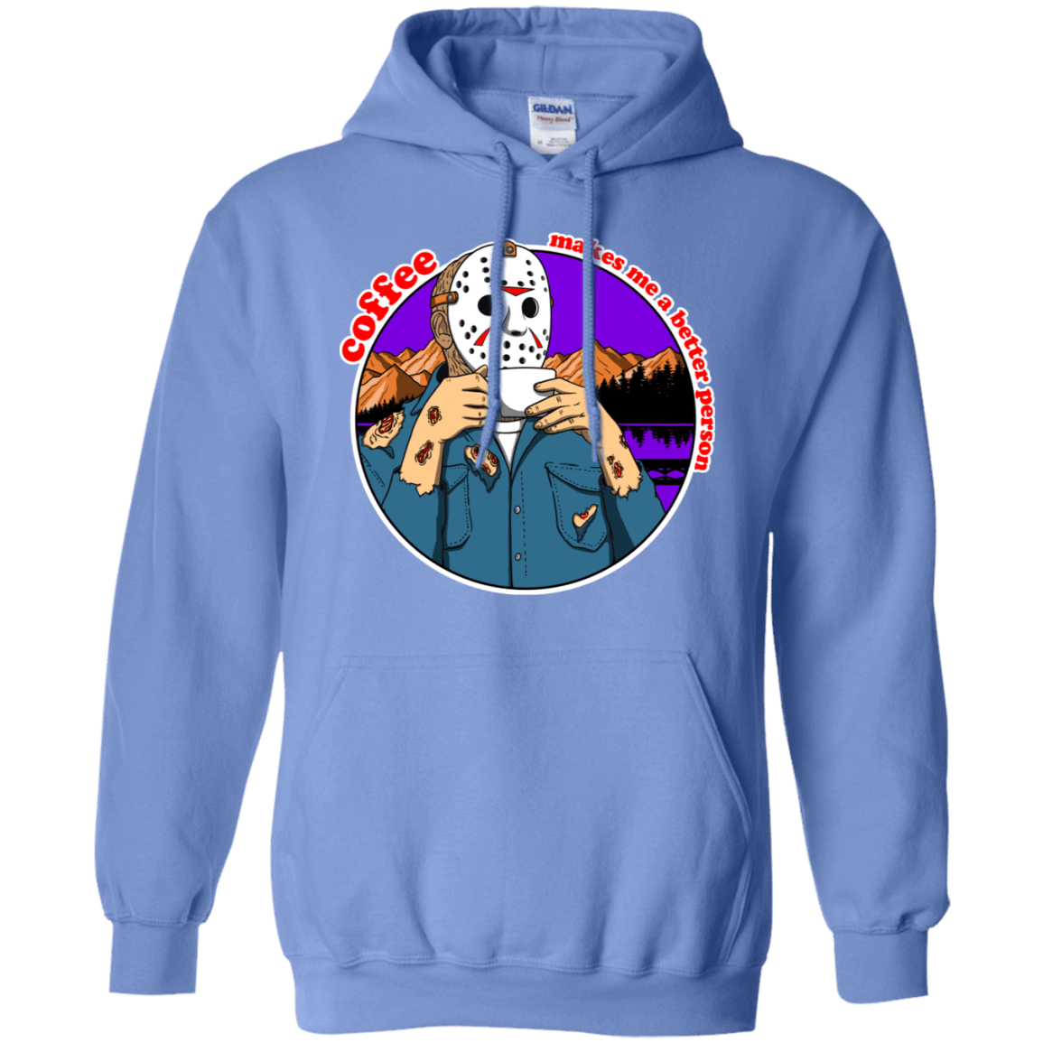 Sweatshirts Carolina Blue / S Coffee Makes Me Better Pullover Hoodie