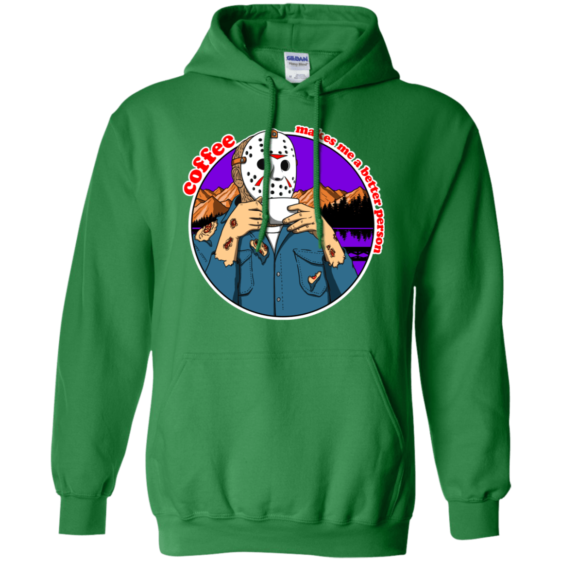 Sweatshirts Irish Green / S Coffee Makes Me Better Pullover Hoodie