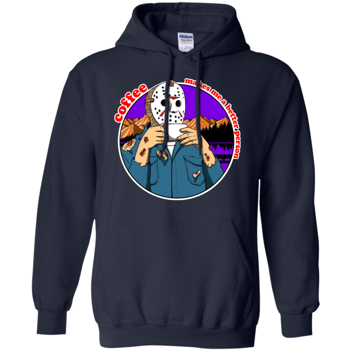 Sweatshirts Navy / S Coffee Makes Me Better Pullover Hoodie