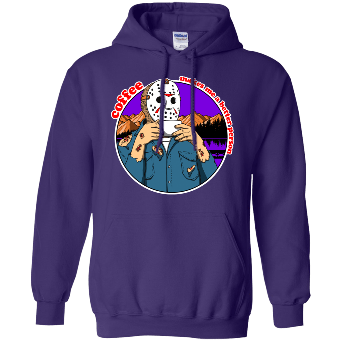 Sweatshirts Purple / S Coffee Makes Me Better Pullover Hoodie