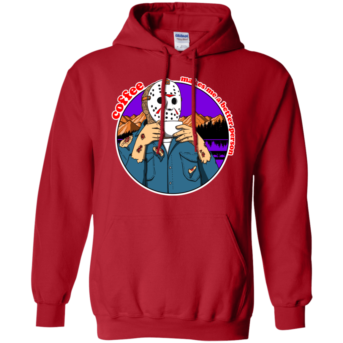 Sweatshirts Red / S Coffee Makes Me Better Pullover Hoodie