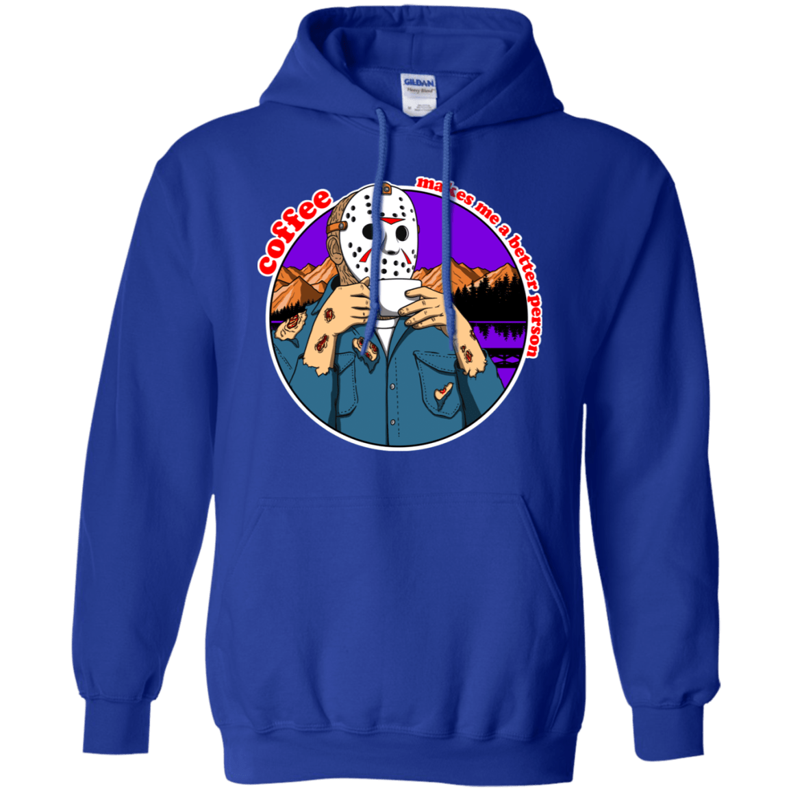 Sweatshirts Royal / S Coffee Makes Me Better Pullover Hoodie