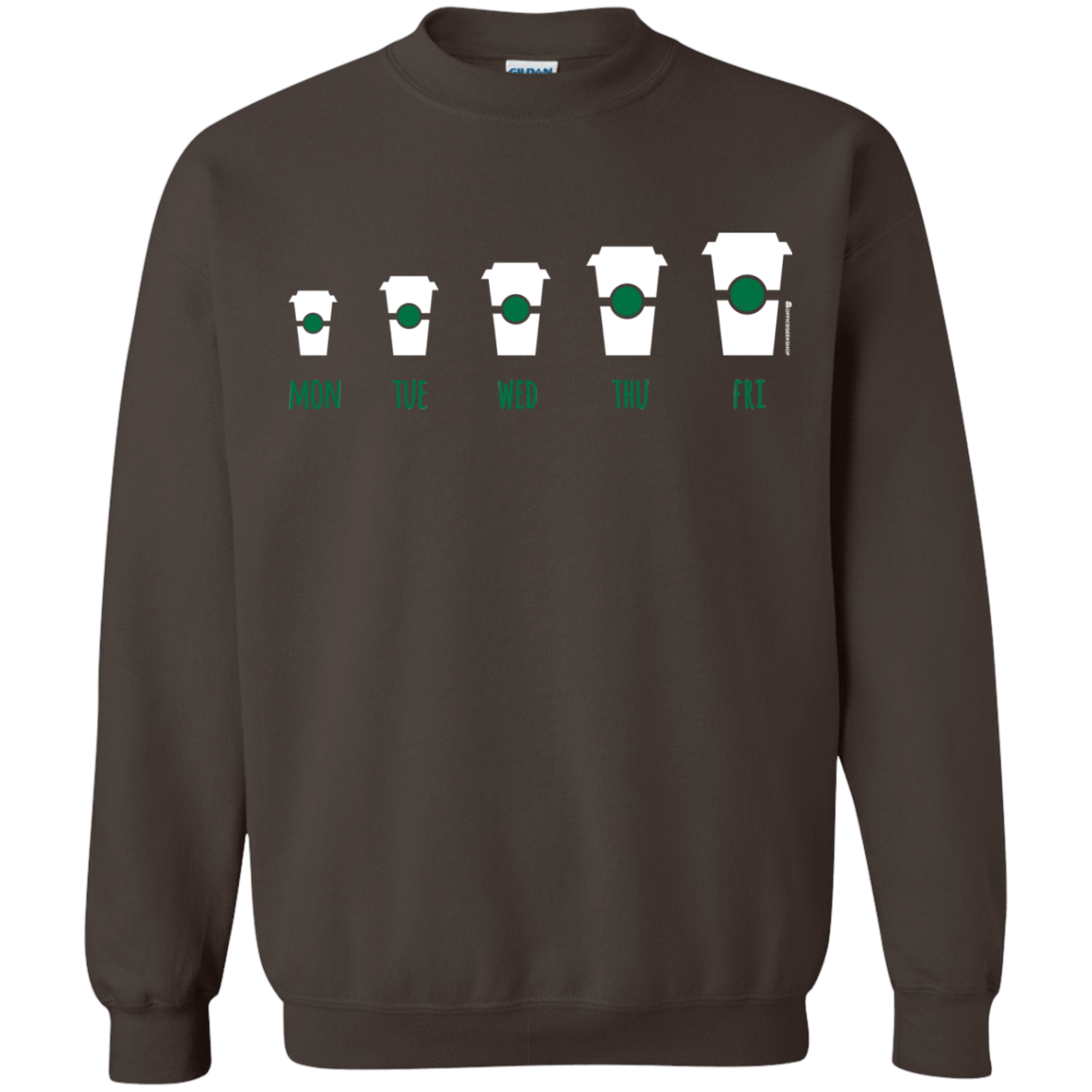 Sweatshirts Dark Chocolate / Small Coffee Week Crewneck Sweatshirt