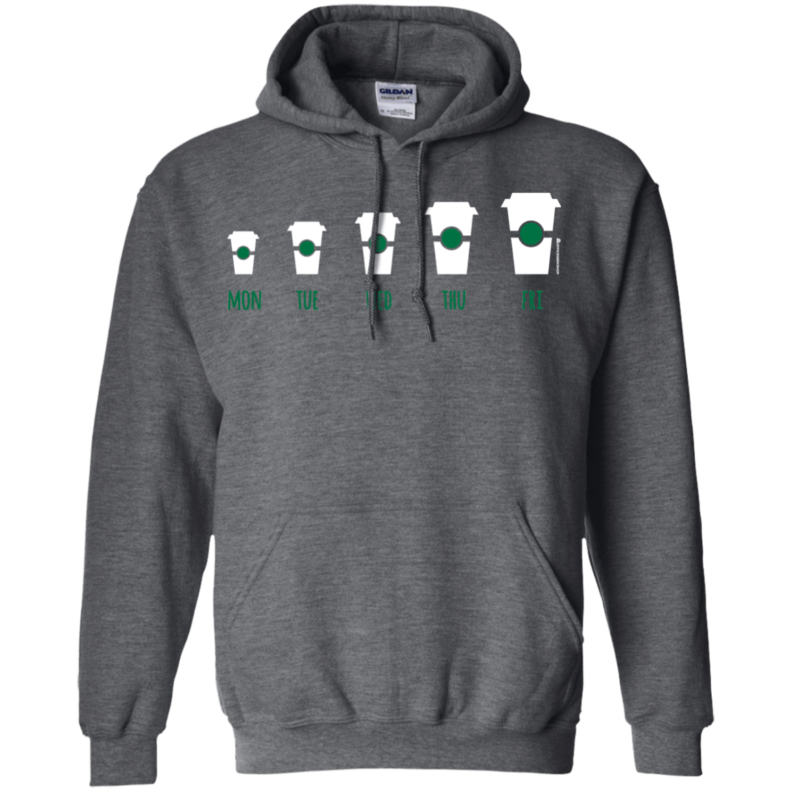 Sweatshirts Dark Heather / Small Coffee Week Pullover Hoodie