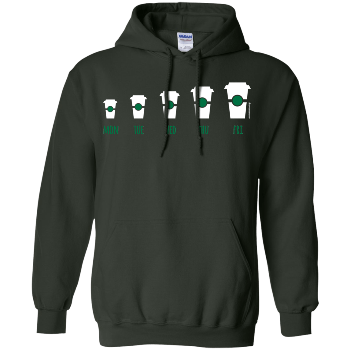 Sweatshirts Forest Green / Small Coffee Week Pullover Hoodie