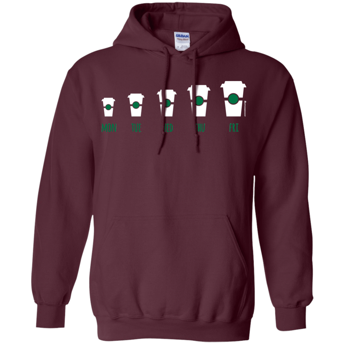 Sweatshirts Maroon / Small Coffee Week Pullover Hoodie