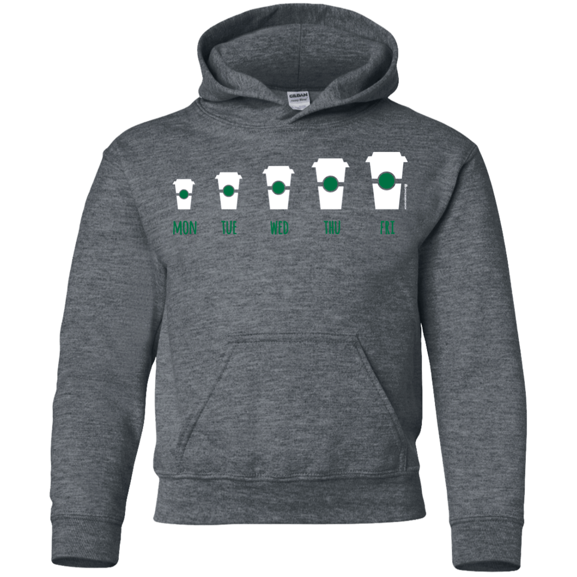 Sweatshirts Dark Heather / YS Coffee Week Youth Hoodie