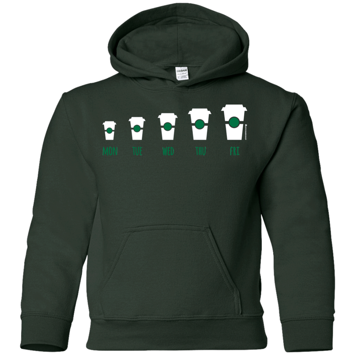 Sweatshirts Forest Green / YS Coffee Week Youth Hoodie