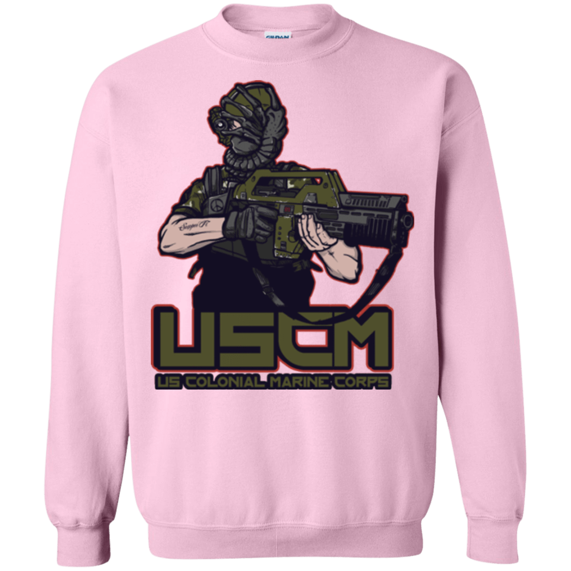 Sweatshirts Light Pink / Small Colonial Facehugger Crewneck Sweatshirt