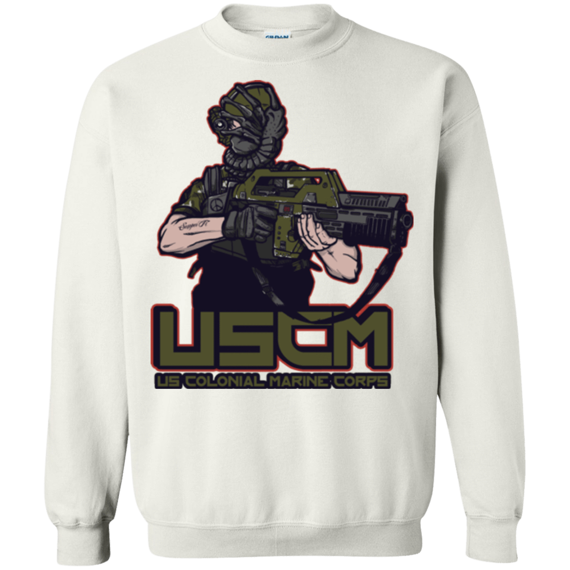 Sweatshirts White / Small Colonial Facehugger Crewneck Sweatshirt