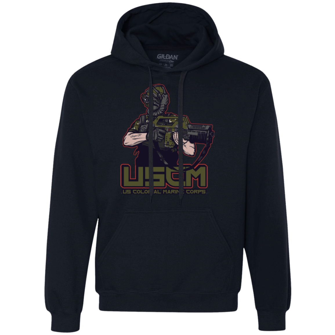 Sweatshirts Navy / Small Colonial Facehugger Premium Fleece Hoodie