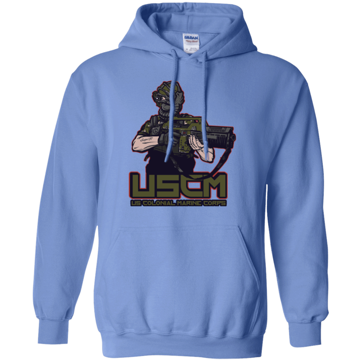 Sweatshirts Carolina Blue / Small Colonial Facehugger Pullover Hoodie