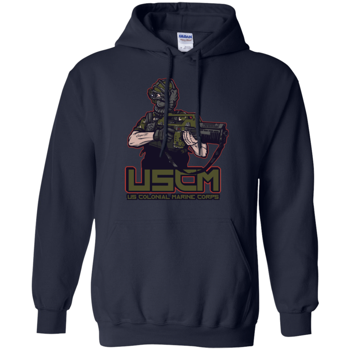 Sweatshirts Navy / Small Colonial Facehugger Pullover Hoodie