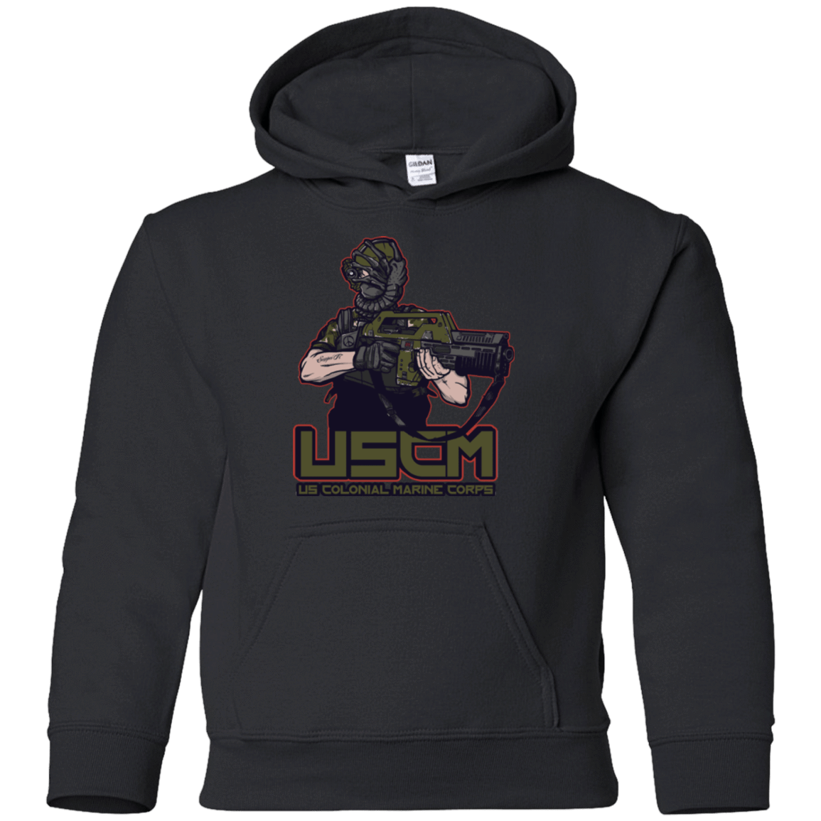 Sweatshirts Black / YS Colonial Facehugger Youth Hoodie