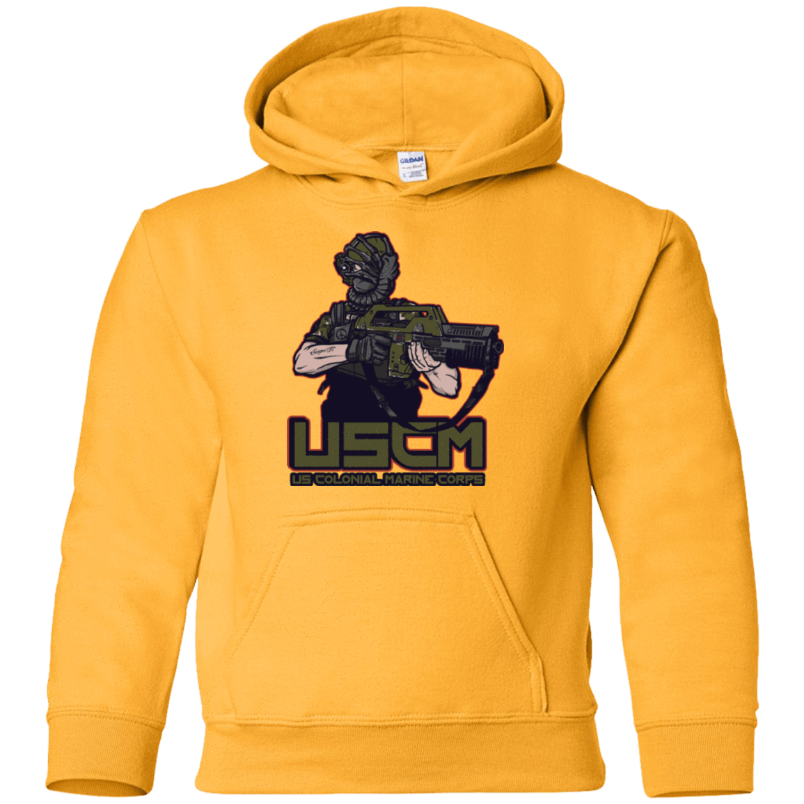 Sweatshirts Gold / YS Colonial Facehugger Youth Hoodie