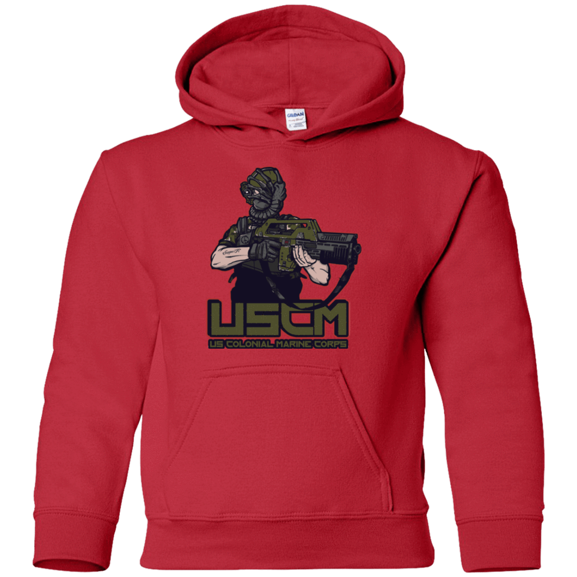 Sweatshirts Red / YS Colonial Facehugger Youth Hoodie
