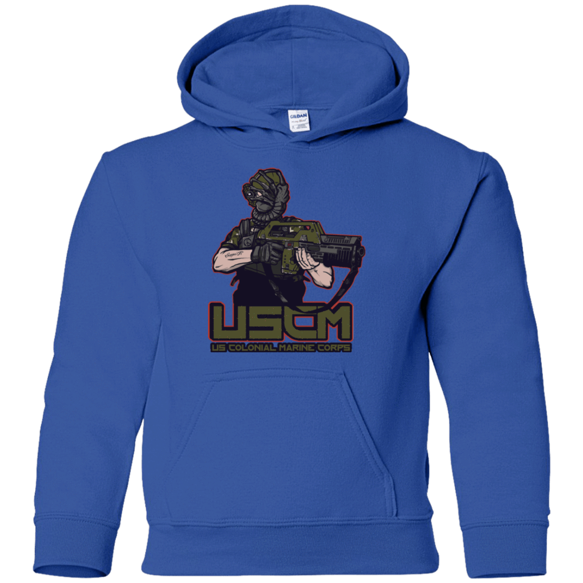 Sweatshirts Royal / YS Colonial Facehugger Youth Hoodie