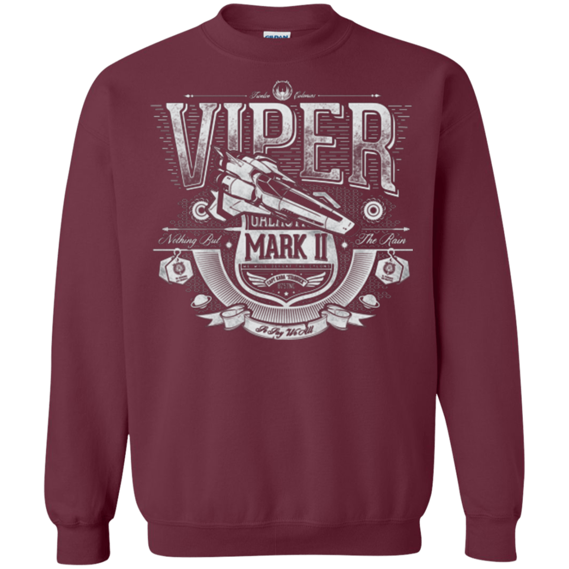 Sweatshirts Maroon / Small Colonial Fighter Crewneck Sweatshirt