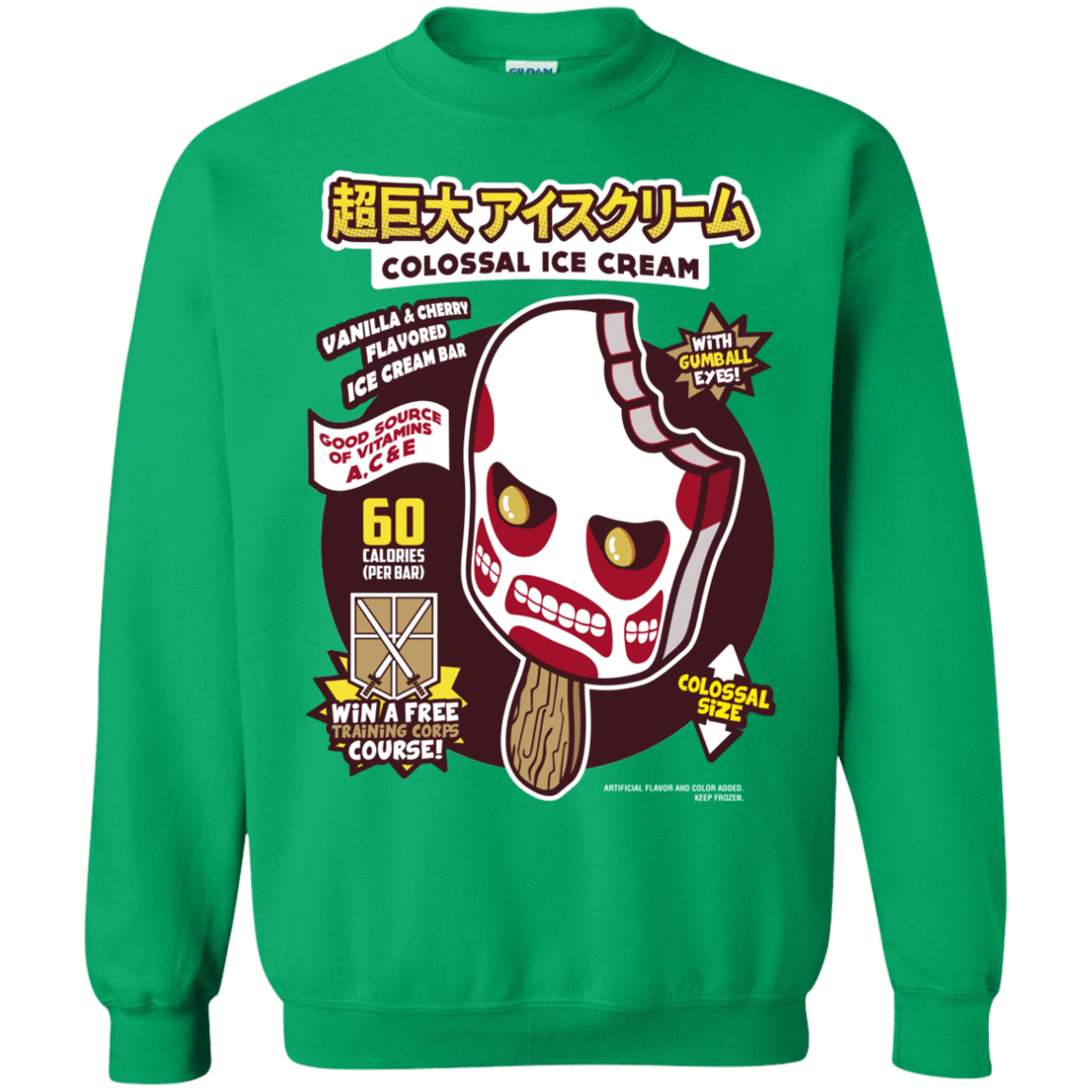 Sweatshirts Irish Green / S Colossal Ice Cream Crewneck Sweatshirt