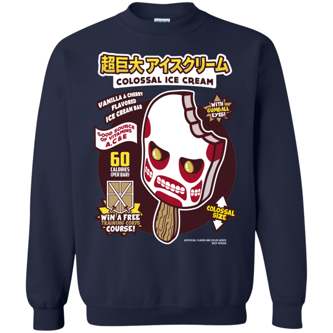 Sweatshirts Navy / S Colossal Ice Cream Crewneck Sweatshirt