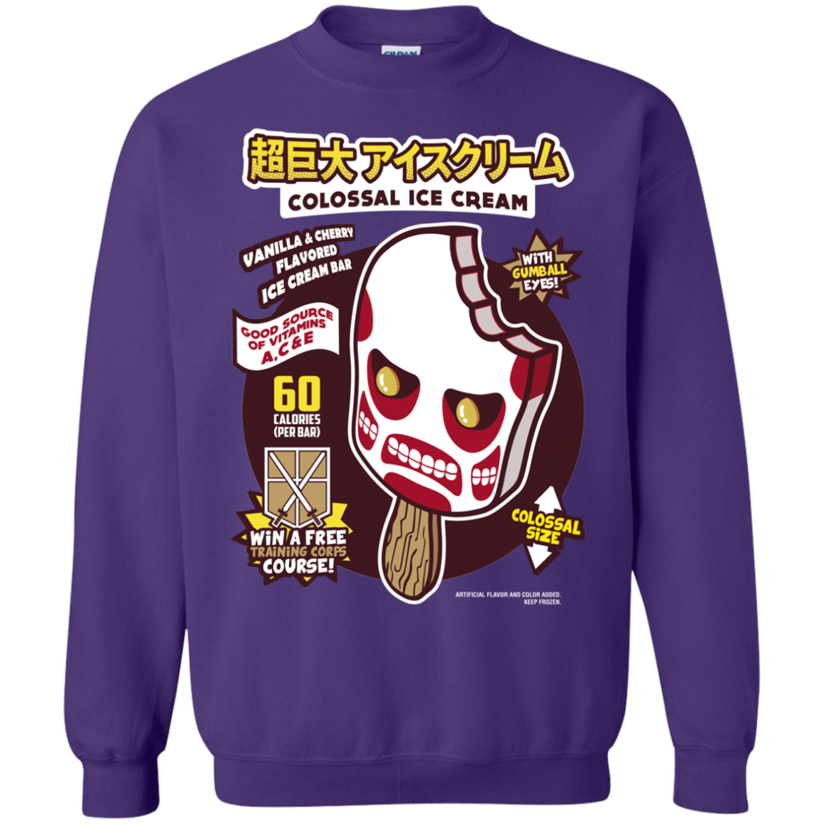 Sweatshirts Purple / S Colossal Ice Cream Crewneck Sweatshirt