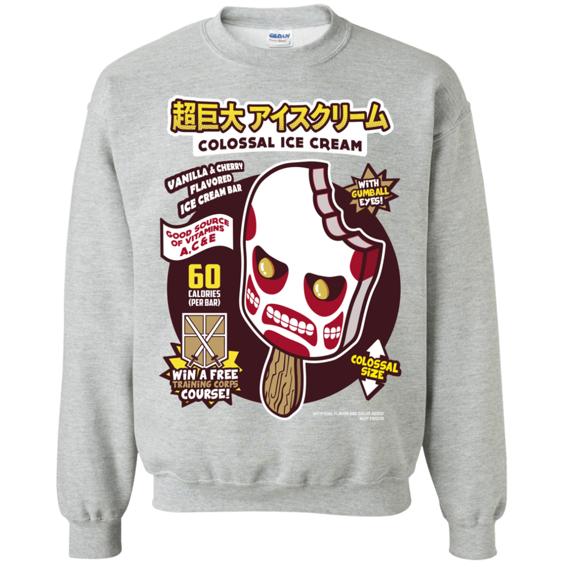 Sweatshirts Sport Grey / S Colossal Ice Cream Crewneck Sweatshirt