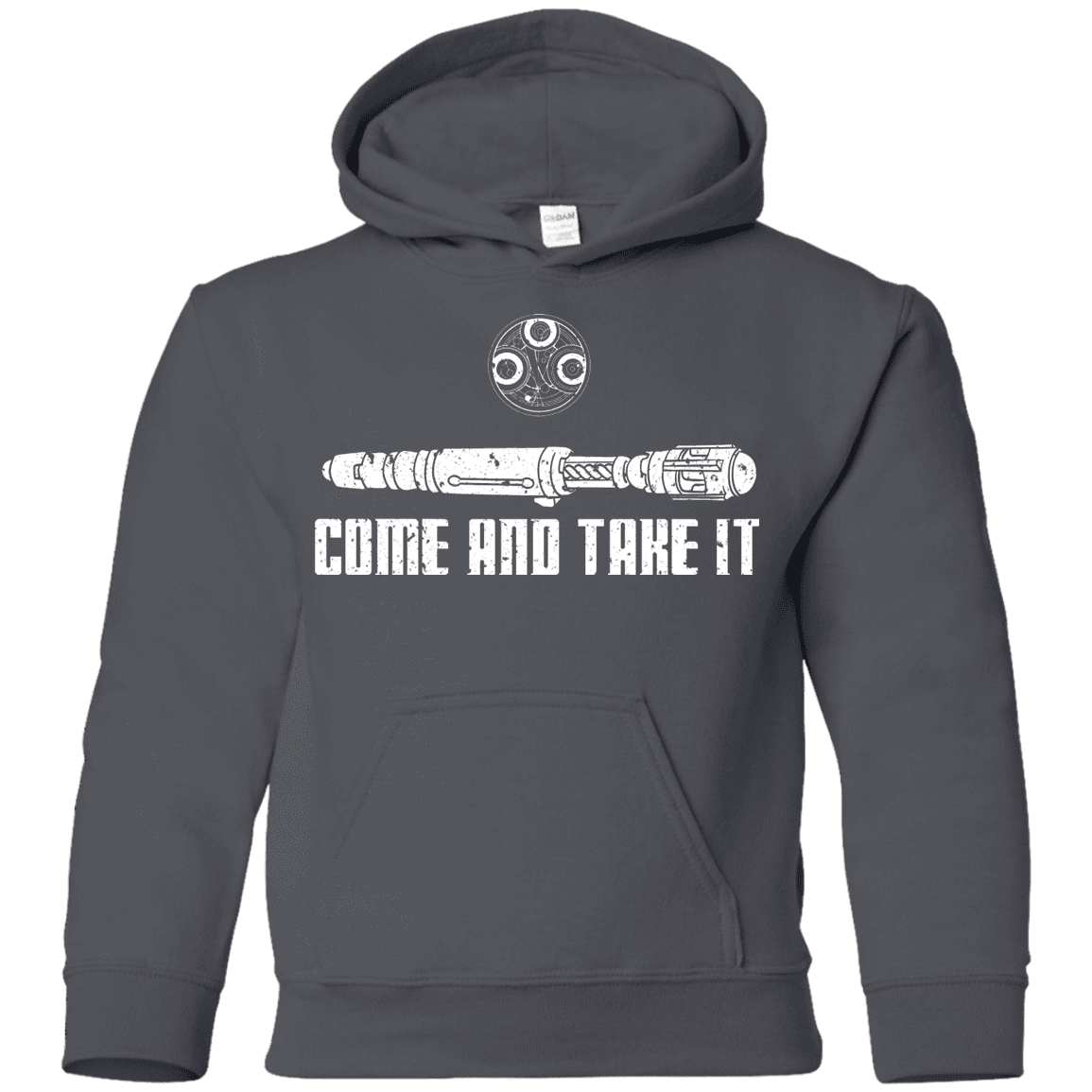 Sweatshirts Charcoal / YS Come and Take it Youth Hoodie
