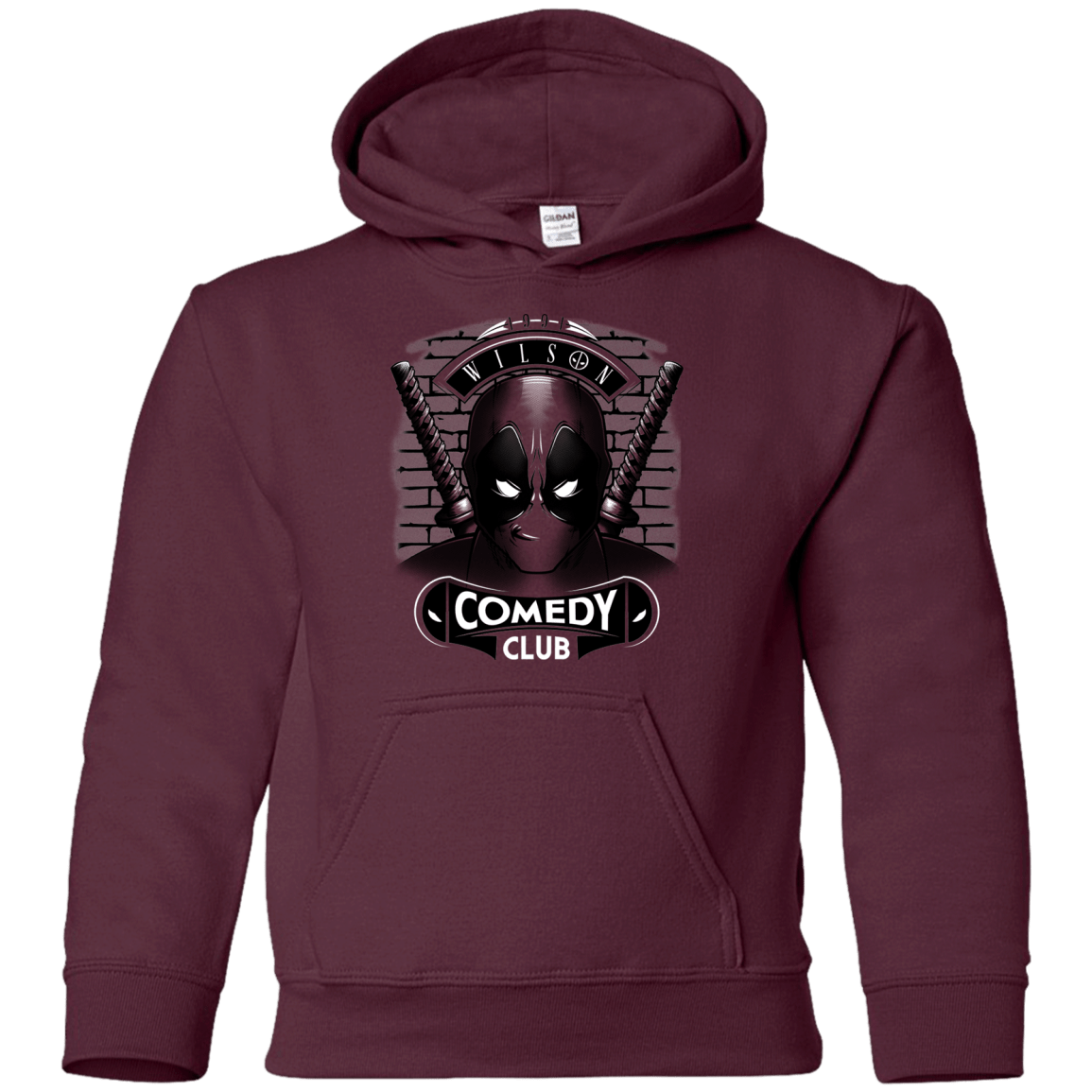 Sweatshirts Maroon / YS Comedy Club Youth Hoodie