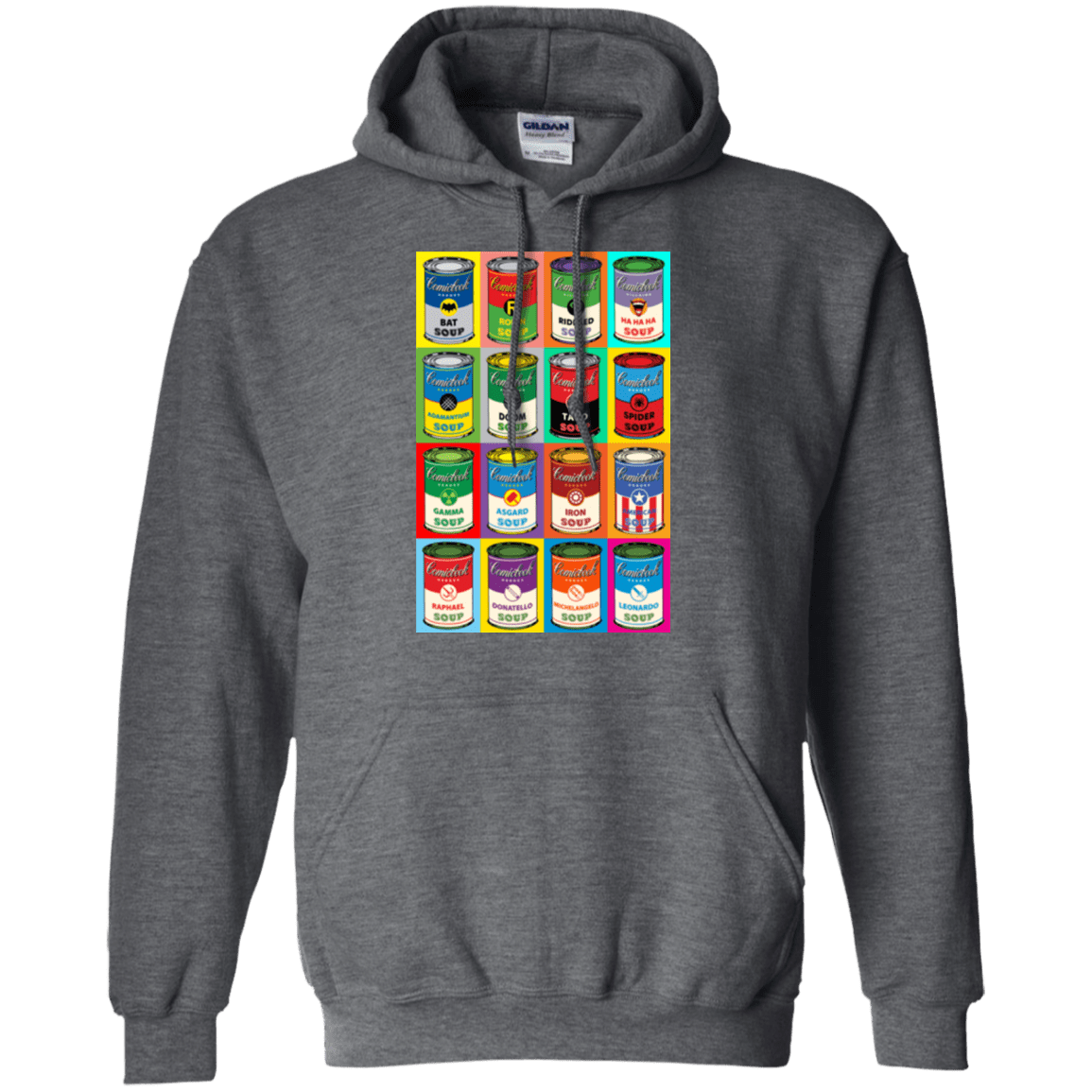 Sweatshirts Dark Heather / Small Comic Soup Pullover Hoodie