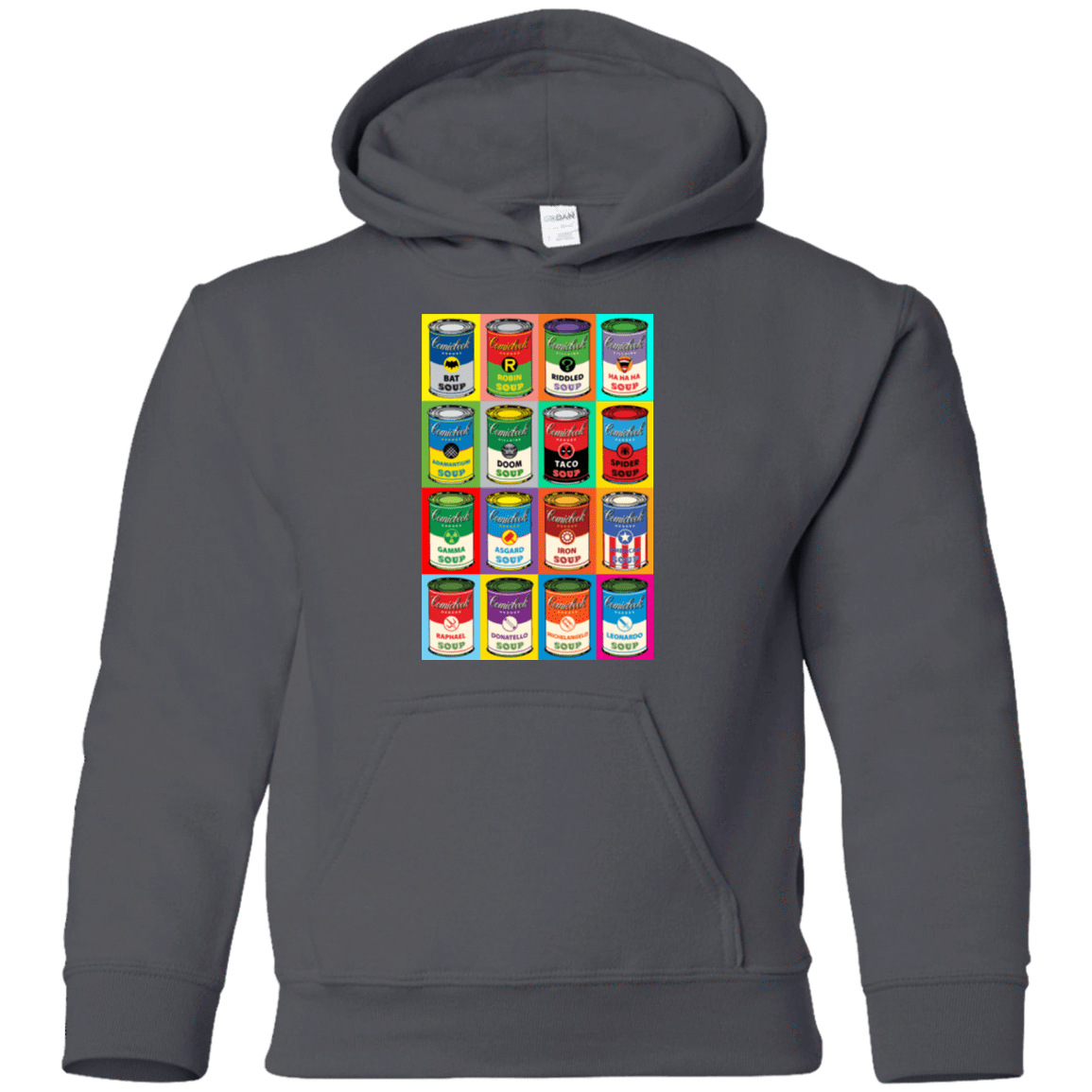 Sweatshirts Charcoal / YS Comic Soup Youth Hoodie