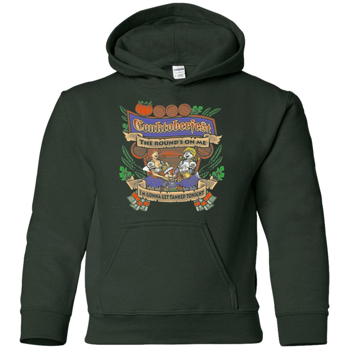 Sweatshirts Forest Green / YS Conktoberfest Youth Hoodie