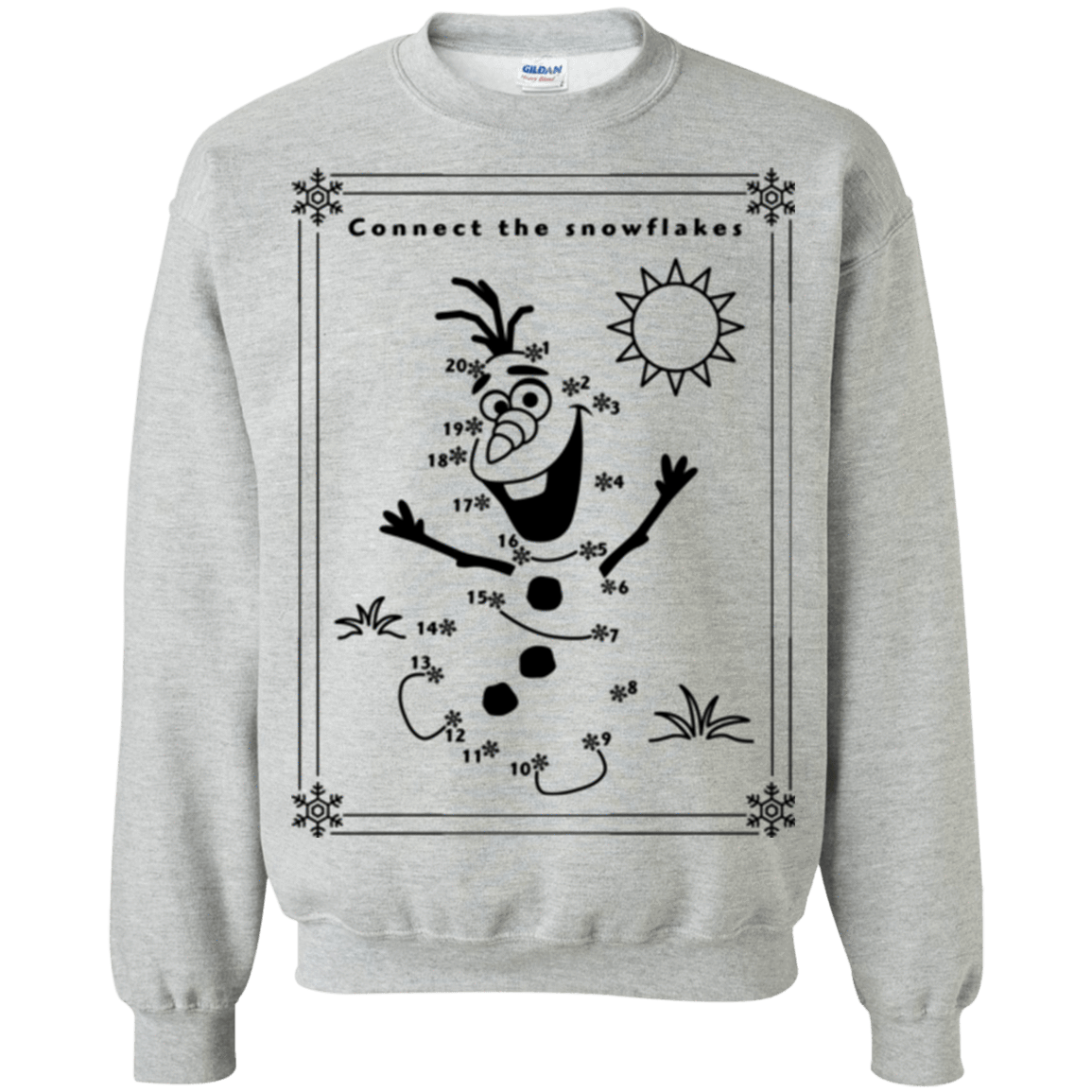 Sweatshirts Sport Grey / Small Connect the snowflakes Crewneck Sweatshirt
