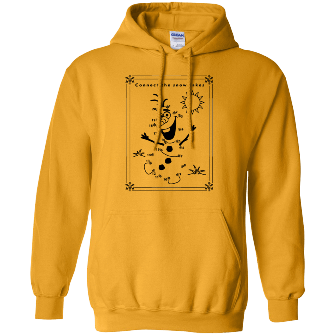 Sweatshirts Gold / Small Connect the snowflakes Pullover Hoodie