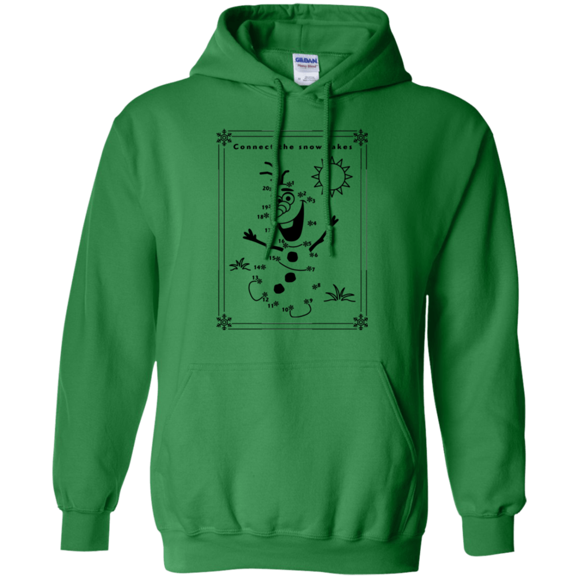 Sweatshirts Irish Green / Small Connect the snowflakes Pullover Hoodie