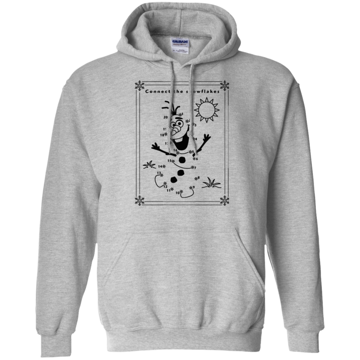Sweatshirts Sport Grey / Small Connect the snowflakes Pullover Hoodie