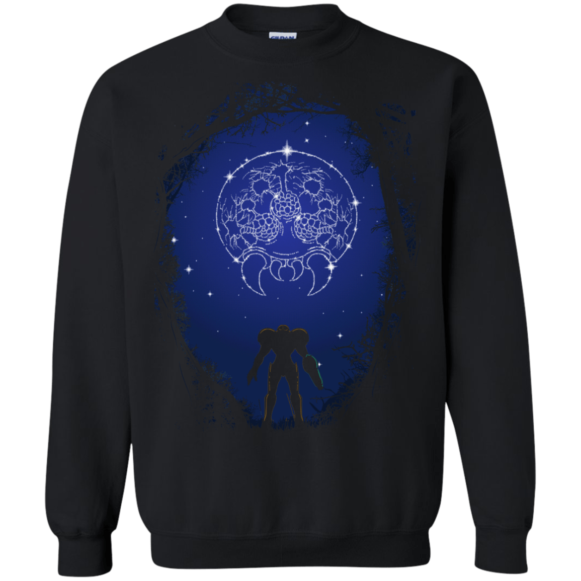 Sweatshirts Black / S Constellation Metroid Crewneck Sweatshirt