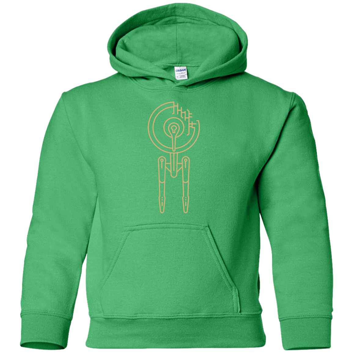 Sweatshirts Irish Green / YS Construction Stars Youth Hoodie