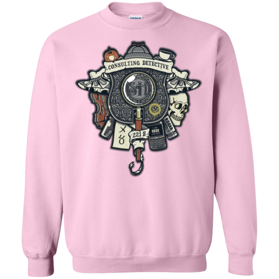 Sweatshirts Light Pink / Small Consulting Detective Crewneck Sweatshirt