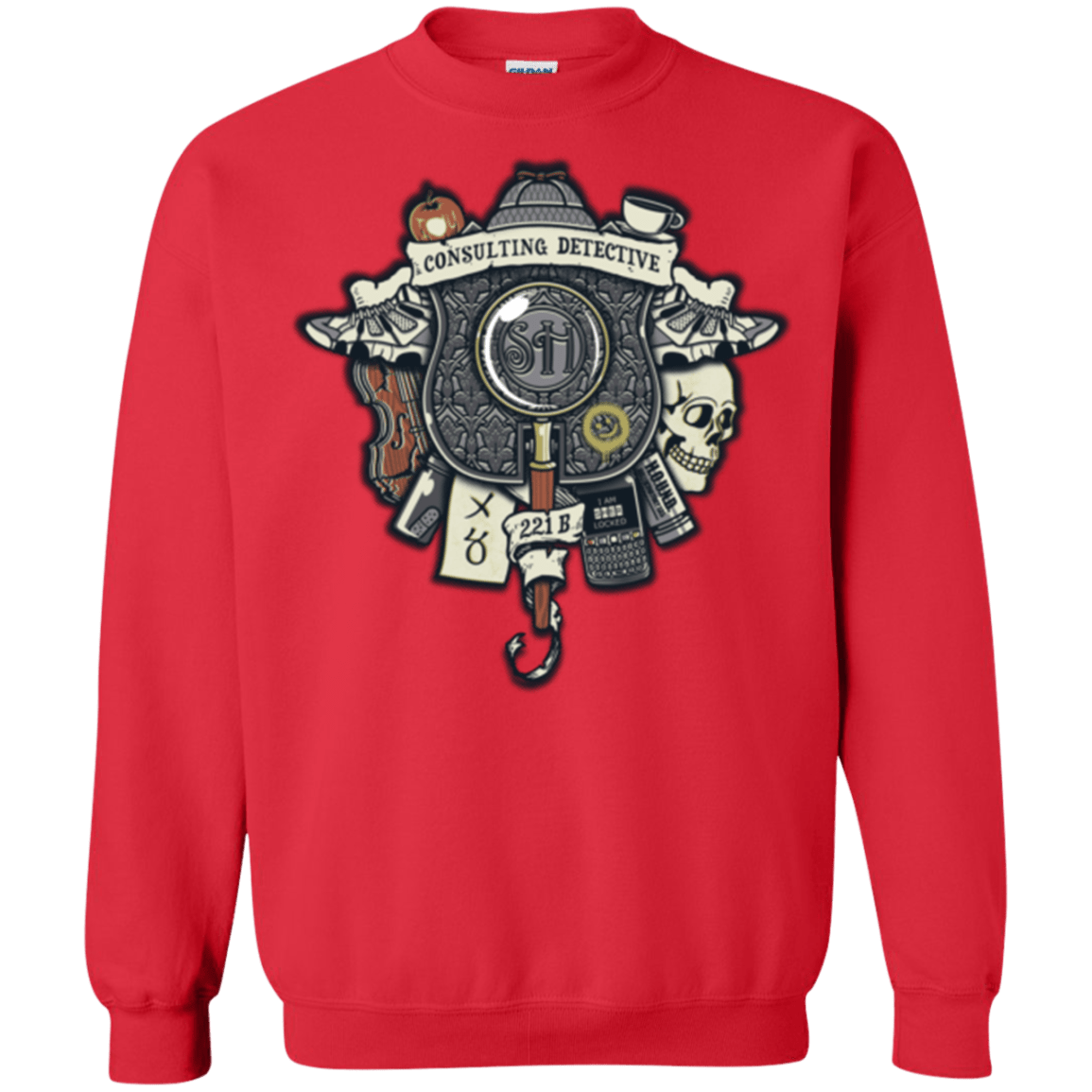 Sweatshirts Red / Small Consulting Detective Crewneck Sweatshirt