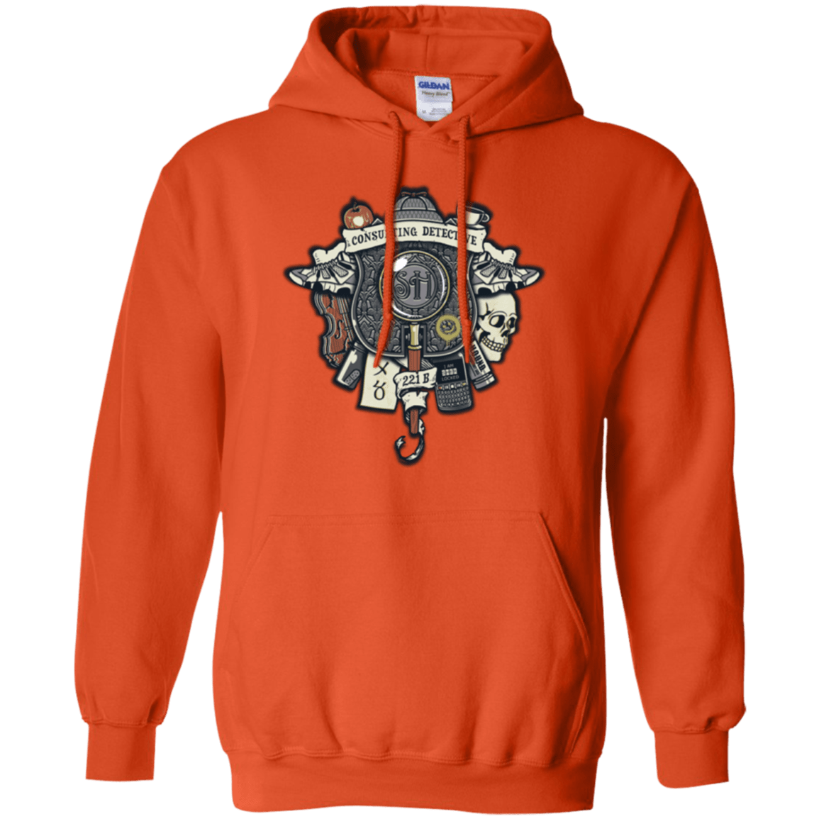 Sweatshirts Orange / Small Consulting Detective Pullover Hoodie