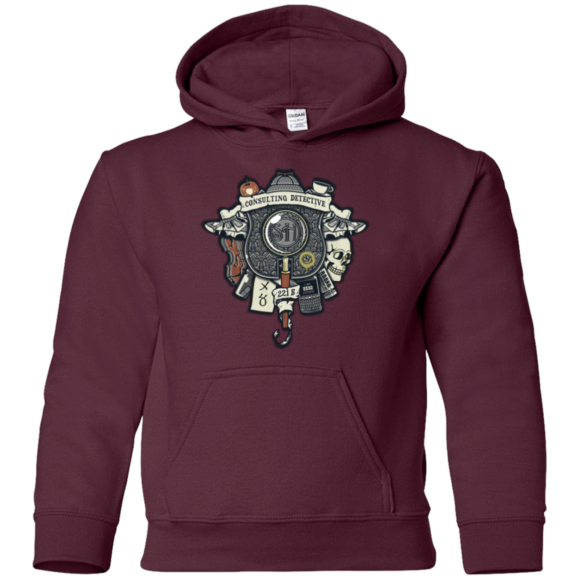 Sweatshirts Maroon / YS Consulting Detective Youth Hoodie