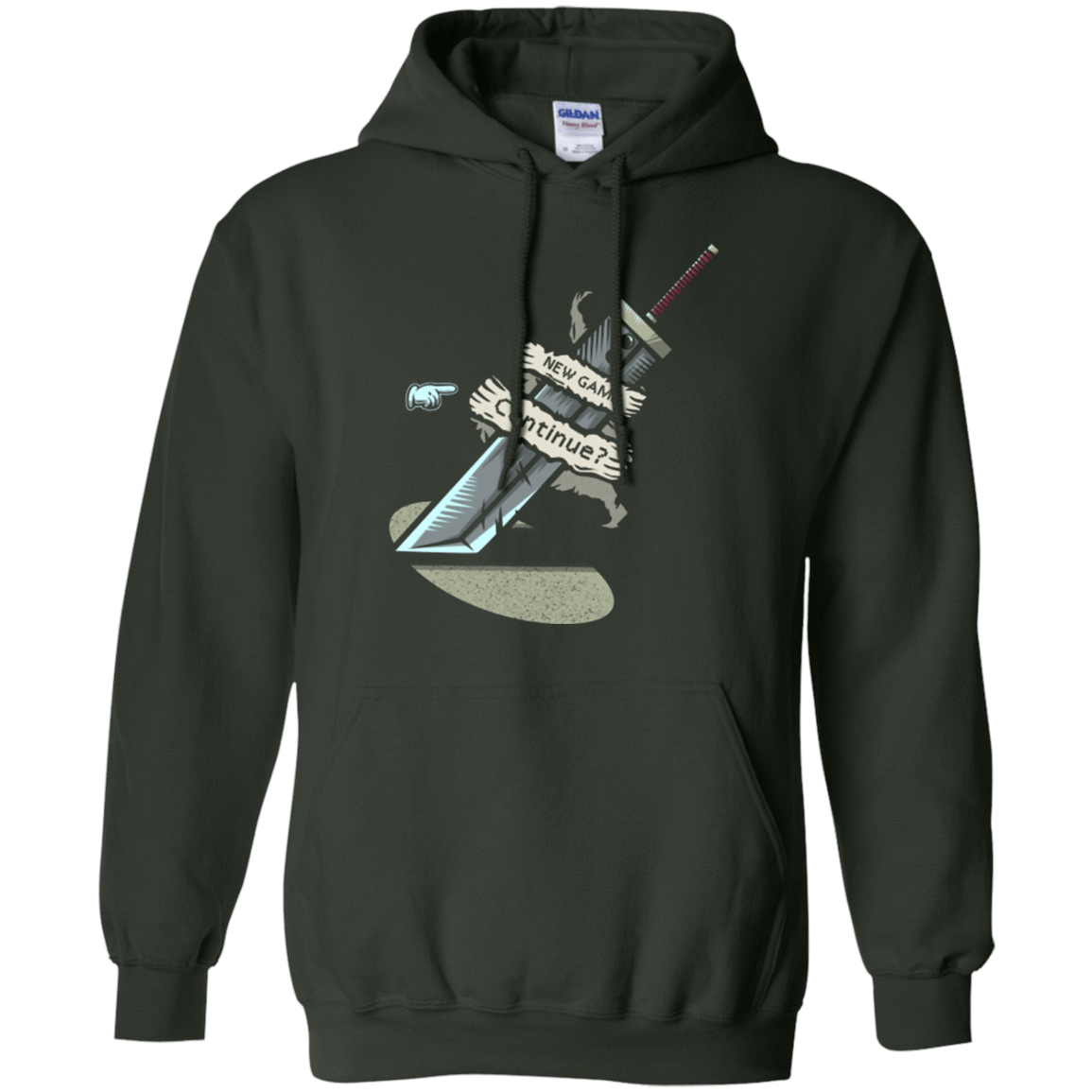 Sweatshirts Forest Green / Small Continue Pullover Hoodie