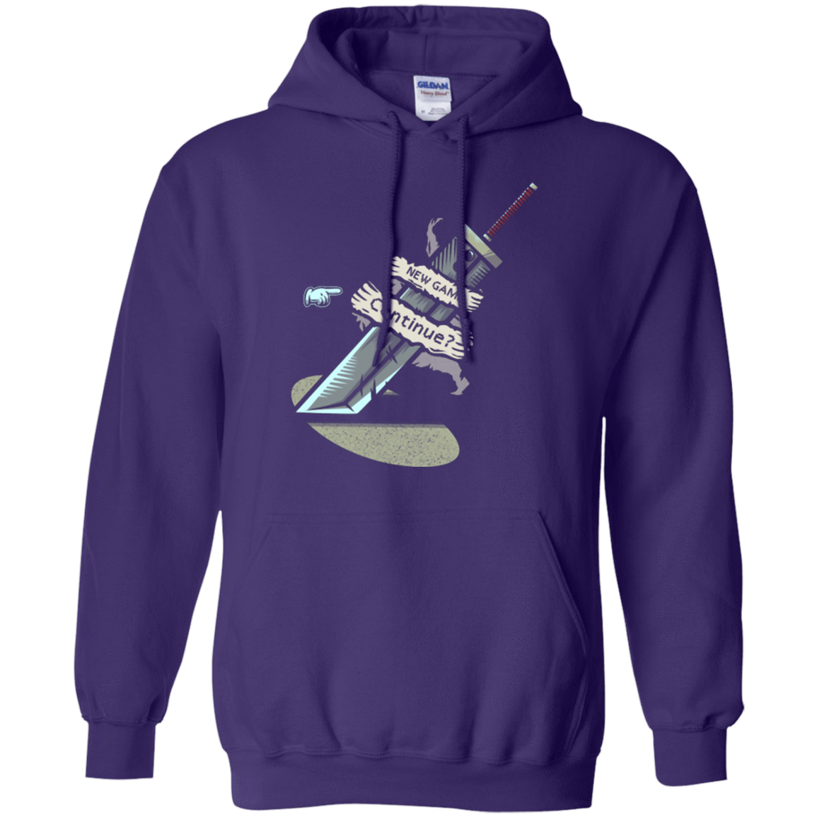 Sweatshirts Purple / Small Continue Pullover Hoodie