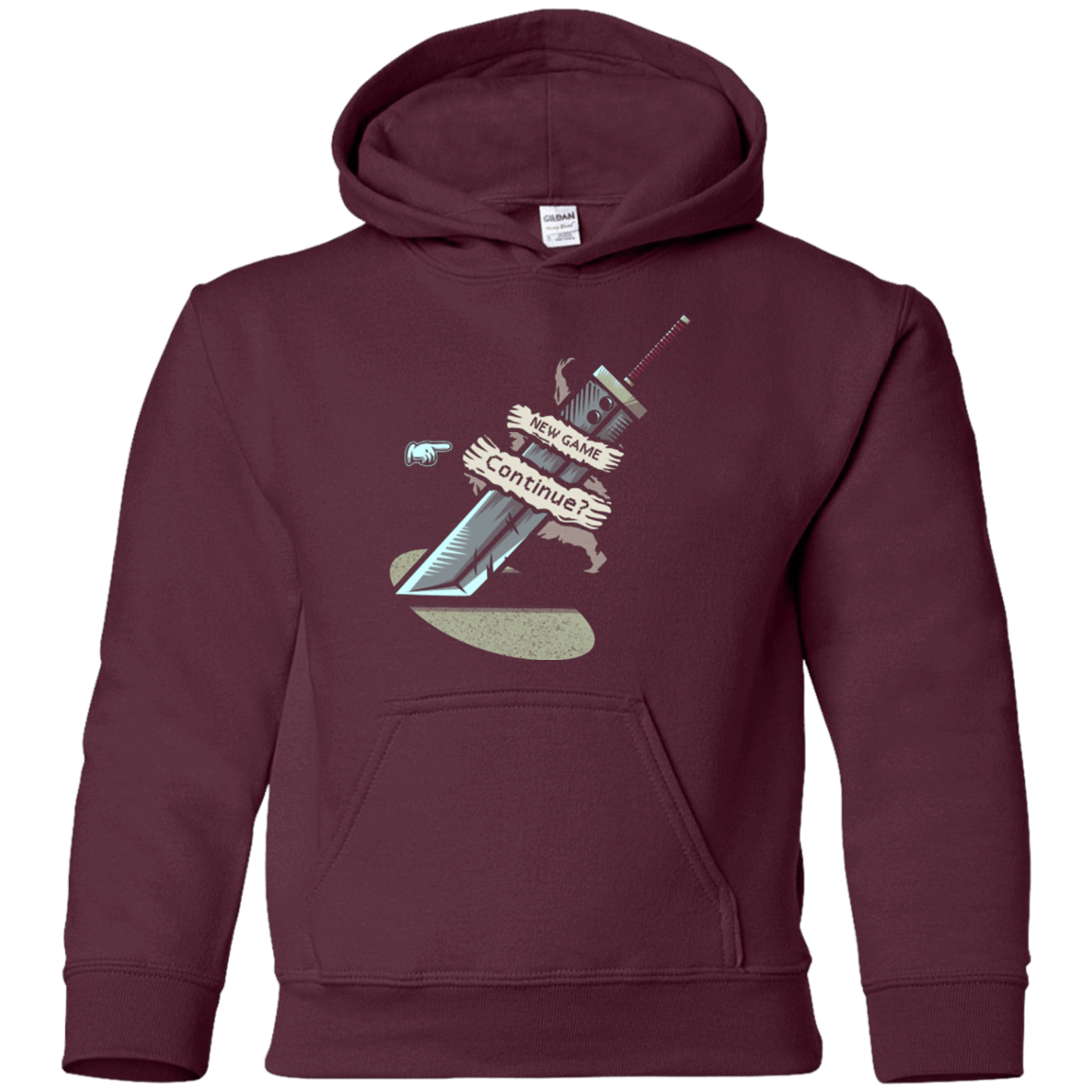 Sweatshirts Maroon / YS Continue Youth Hoodie