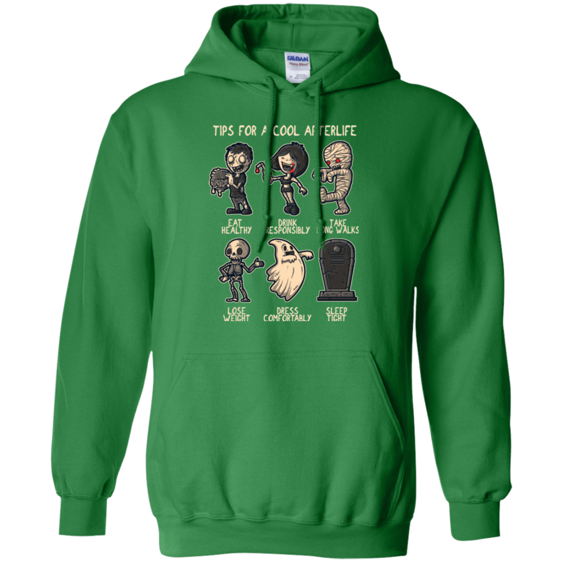Sweatshirts Irish Green / Small Cool Afterlife Pullover Hoodie