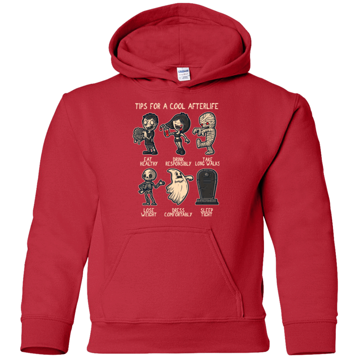 Sweatshirts Red / YS Cool Afterlife Youth Hoodie