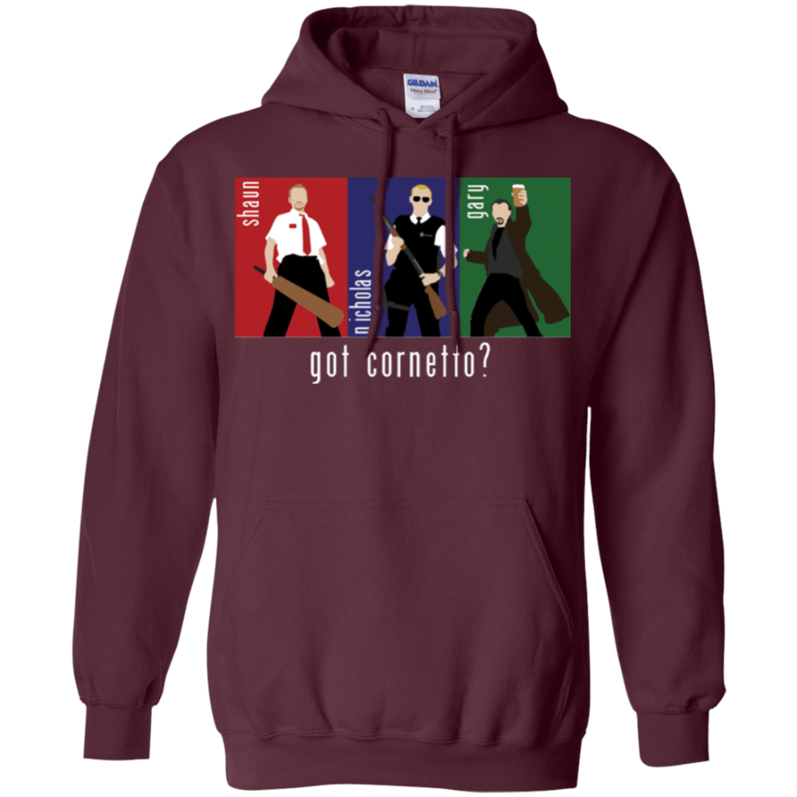 Sweatshirts Maroon / Small Cornetto Pullover Hoodie