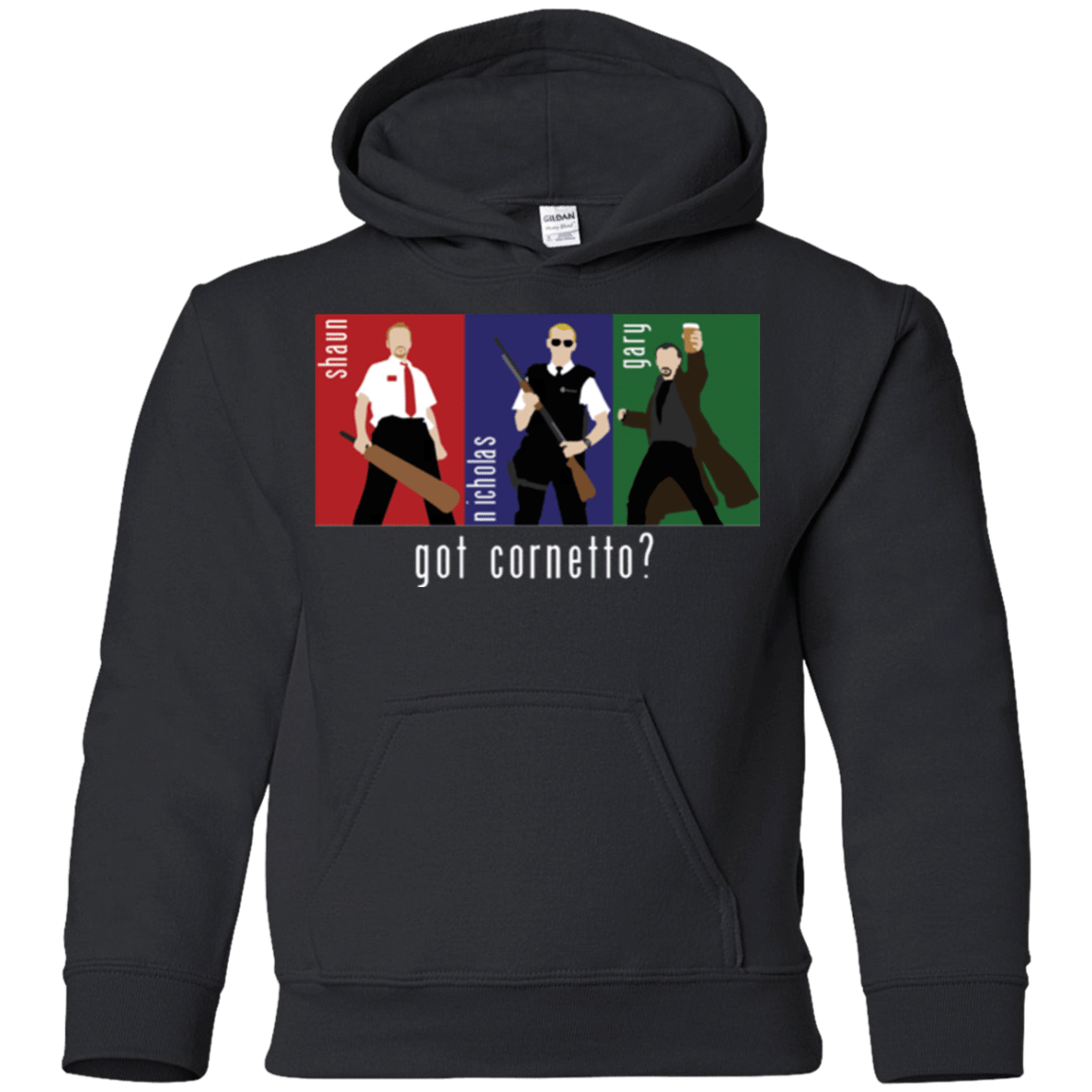 Sweatshirts Black / YS Cornetto Youth Hoodie