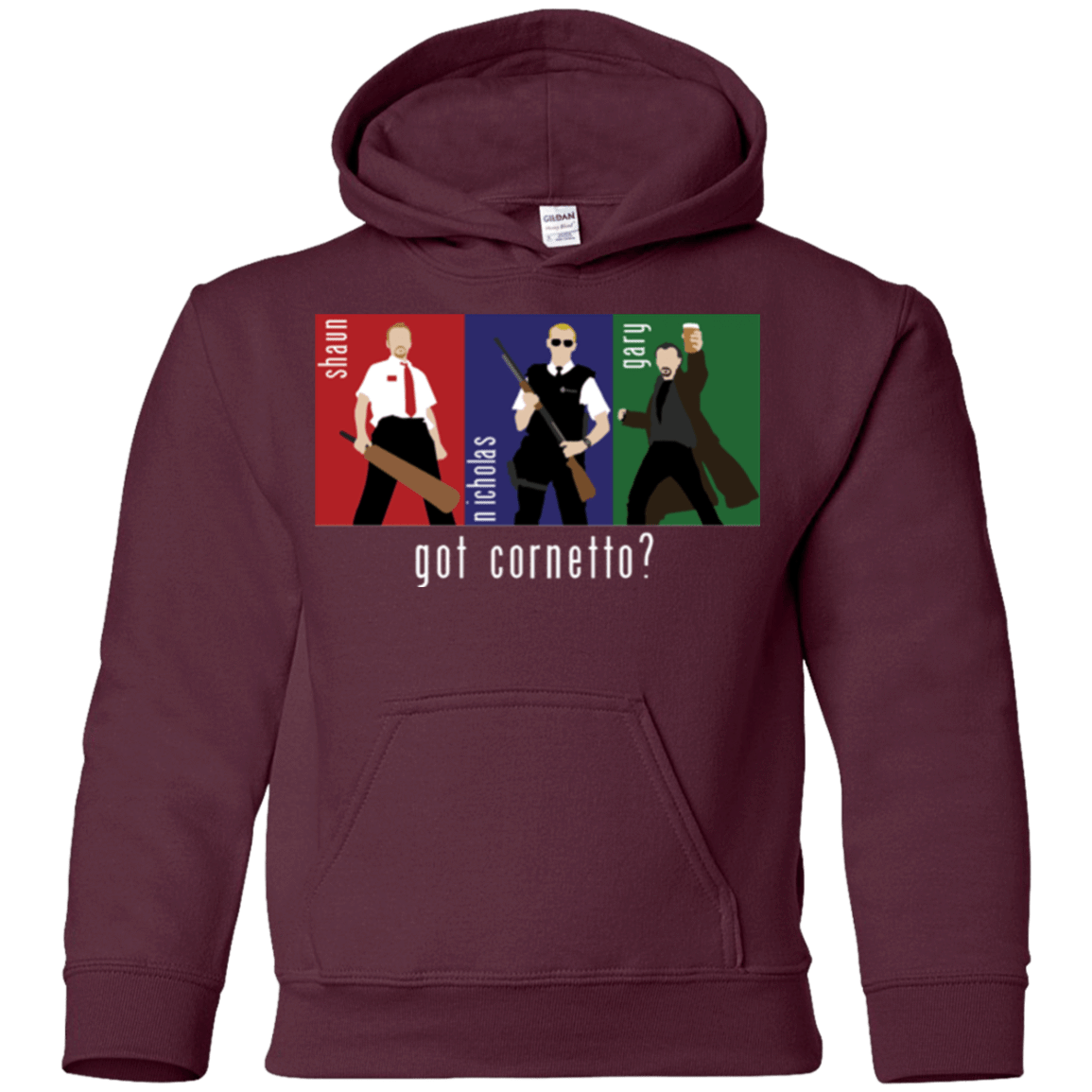 Sweatshirts Maroon / YS Cornetto Youth Hoodie