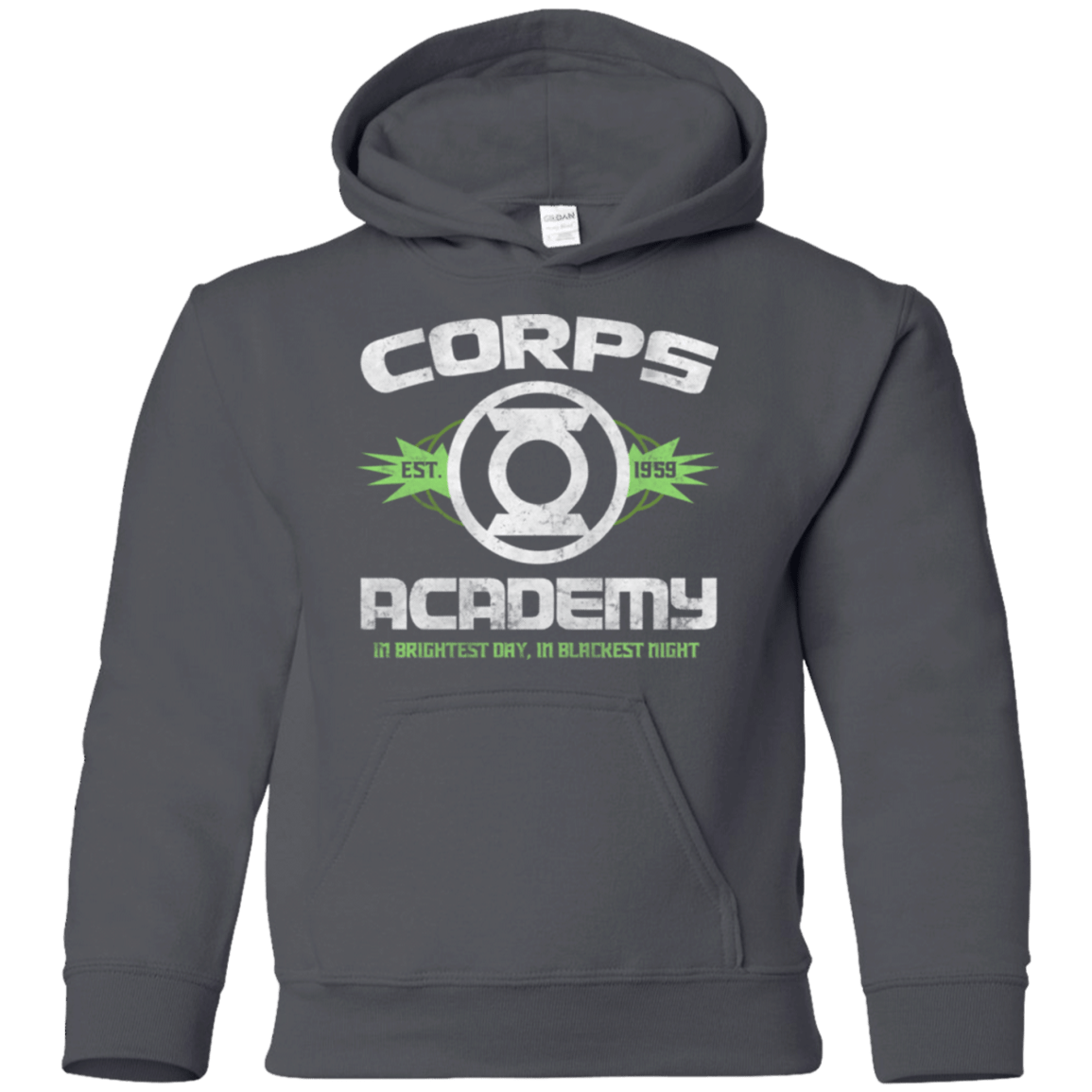 Sweatshirts Charcoal / YS Corps Academy Youth Hoodie